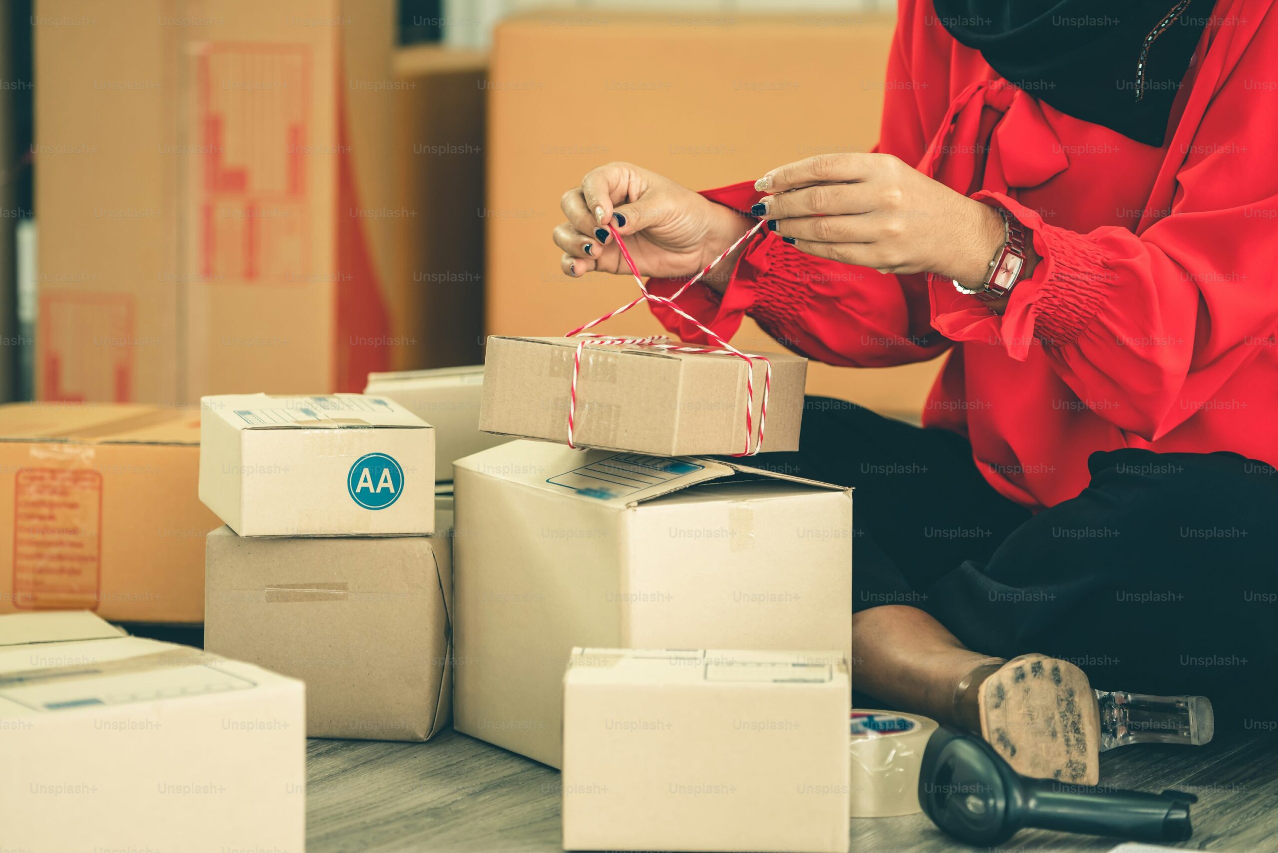 ecommerce business online store setup packaging orders workspace